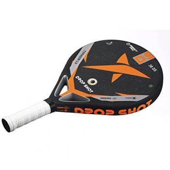 DROP SHOT Typhon 2.0 Pala de Pádel, Unisex Adulto, Negro, 360-380 gr
