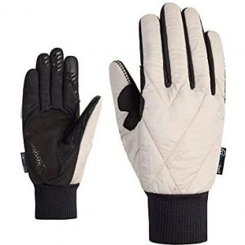 Ziener Daggi Guantes de Ciclismo para Mujer, de Invierno, de Lana, Acolchados, de Color Beige, 8
