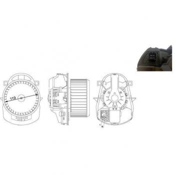 Ventilador Habitáculo MAHLE ORIGINAL AB 258 000S para Volkswagen