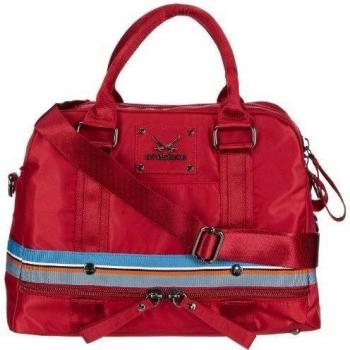 Sansibar Arnon - Bolso de mano de material sintético mujer, color rojo, talla 37x19x17 cm