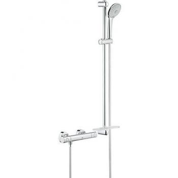 Grohe Grohtherm 1000 - Conjunto de ducha termostático Mezclador de ducha termostático color cromo Con juego de ducha, 900mm Ref. 34321002