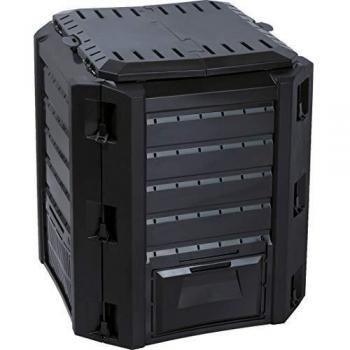 Prosperplast IKL380C-S411 71.9 x 71.9 x 82.6 cm Compogreen Composter - Black