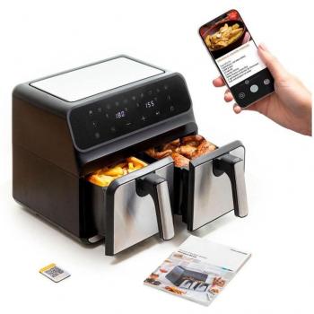 InnovaGoods Fryinn Double 8000 Freidora de Aire 3400W 8 Litros Negra