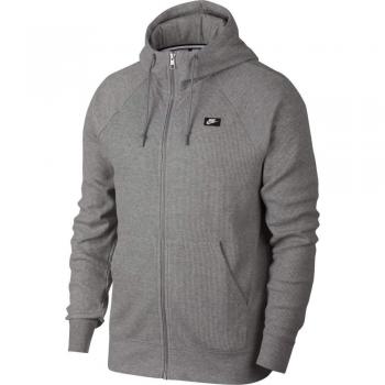 Nike M NSW Me Hoodie FZ Waffle Sudadera, Hombre, dk Grey Heather, L