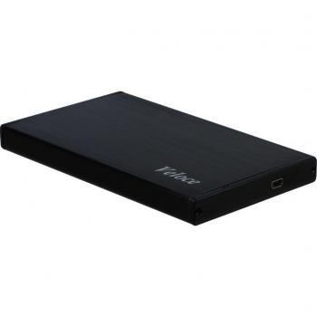 Caja Externa para Disco Duro SATA de 2.5, USB 3.0, Inter-Tech Veloce GD-25612, Color Negro