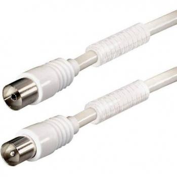 Cable de Antena Good Connections con Filtro de Corriente, Doble Apantallamiento, 10m, 95 dB