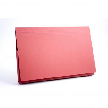 Guildhall Legal Document Wallet Full Flap 315gsm W356xH254mm Red Ref PW3-REDZ [Pack of 50]