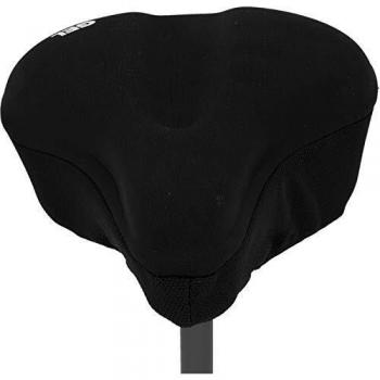 Fischer Funda para sillín de Bicicleta de Gel, Unisex, Negro, Talla única