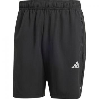Pantalones cortos de entrenamiento Adidas Gym+ 3 Stripes Woven para hombre, color negro, talla S