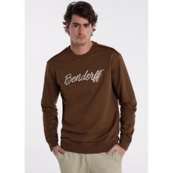 Sudadera básica con cuello caja de Bendorff