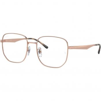 Ray-Ban RX6503D Unisex Squadrata Eyeglasses Color 2943 Brown Size 55 with Blue Light Block