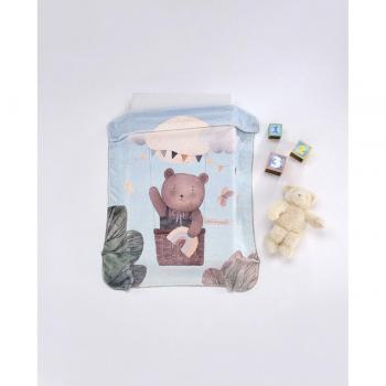 Manta infantil extra suave azul Mora Lumpy P96