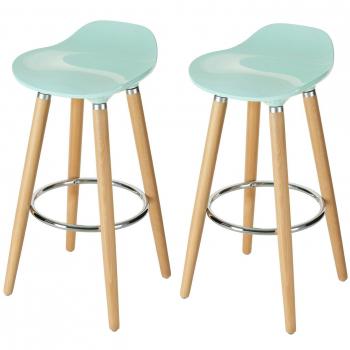 Orolay Taburete de Bar con Patas de Madera de Haya