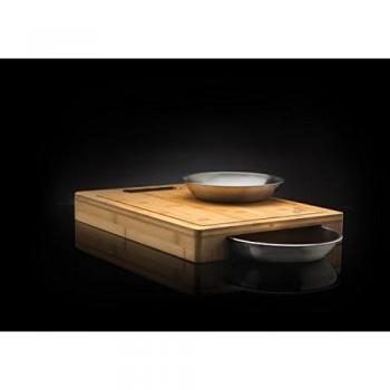 Napoleon PRO Bamboo Cutting Board with 2 Stainless Steel Bowls