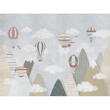 Mural autoadhesivo de globos en el cielo 400x300cm