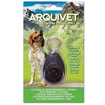 Arquivet Clicker Negro adiestramiento para Perros - Accesorios para Entrenamiento canino - Motivador para Perros - Complementos y Material para Mascotas - Ayuda adiestramiento