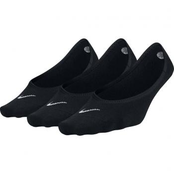 NIKE 3PPK Women Lightweight Footi Calcetines, Mujer, Negro/Blanco, 38-42/M