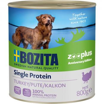 Bozita Paté de Proteína Única con Pavo Edición Aniversario 6 x 800 g