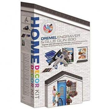 Dremel F013G290JC - Kit de proyectos de decoración Dremel Grabadora + Pistola de cola