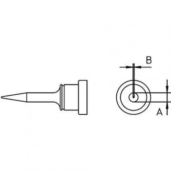 Soldering tip Chisel-shaped, narrow