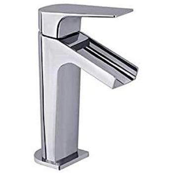Grifo de Lavabo Monomando Cromado con Cascada y Limitador 6l/min Ahorro de Agua Serie Urban Chic - Ramon Soler