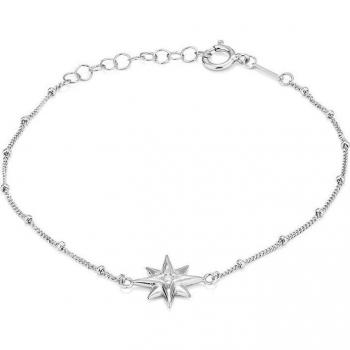 Pulsera Stars de plata plateada