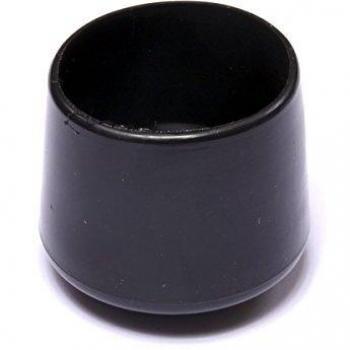 Brinox B75295N Contera Exterior Redonda Flexible, Negro, Diámetro 28 mm, Set de 50 Piezas
