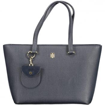 Elegant Blue Tote Bag with Removable Coin Purse by Tommy Hilfiger