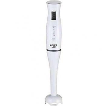 adler AD4622 Batidora de Mano Eléctrica, 200W, Ergonómico, Función Pulso, Acero Inoxidable, 200 W, Plástico, Blanco