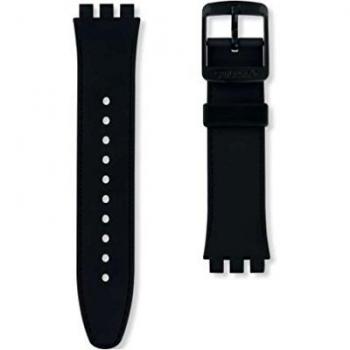 Correa silicona negra reloj Swatch Sistem Chic ASUTB402 19mm