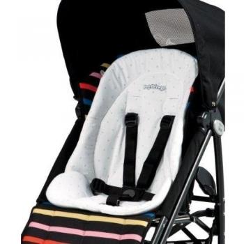 Peg-Pérego Kit Baby Cushion - Cojín reductor acolchado para trona, color blanco