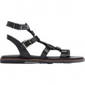 Sandalias de piel Olimpia negro Wonders para mujer