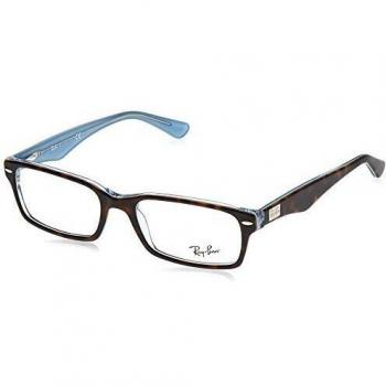 Ray-Ban 0rx 5206 5023 52 Monturas de Gafas, Top Havana on TR Azure, Hombre