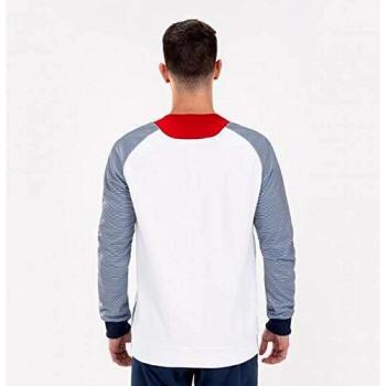 Joma Essential II Sudaderas, Hombre, Blanco-Marino, XL
