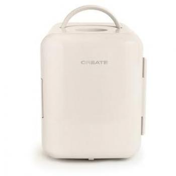 Mini Frigorífico Cosmético Retro 4L - Frío y Calor, Blanco Roto, Portátil, 48W