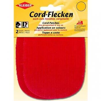 Kleiber Original Parches Cable Rojo-Colores 5,26 x 9,91 cm/13,5 x 10 cm, 2 Piezas