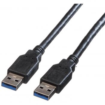 Cable USB 3.0 A/A 3m - Alta Velocidad 5Gbps, Color Negro