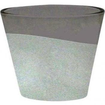 Yankee Candle 1507889 - Vaso para Vela Votiva Colección Sandblast Gris Color Gris