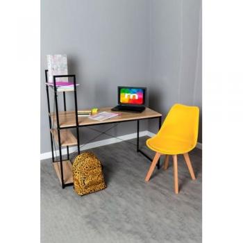 Conjunto de Escritorio Kecil y Silla Synk Basic - Amarillo