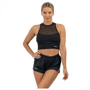 Nebbia Pantalones Cortos Fit Activewear Smart Pocket 442 Mujer Negro M