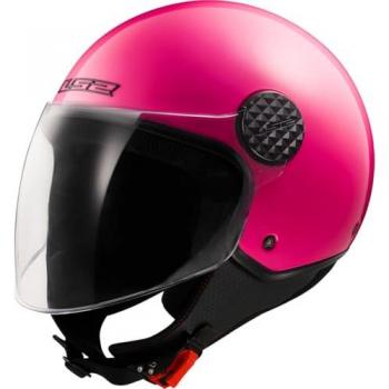 Casco Jet LS2 OF558 Sphere Lux II Rosa Fluorescente Sólido 2XL