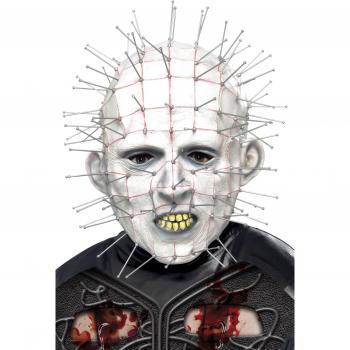 Smiffy's-20496 Miffy Licenciado Oficialmente Careta de Pinhead, Blanca, Color, Tamaño único