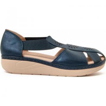 Sandalias de Mujer Montevita Colina3 Azul, tipo sandalia de cuña, características: diseño moderno, color azul, altura de cuña cómoda, material transpirable, suela antideslizante