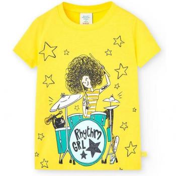 Camiseta de niña Boboli 498023 LIMON CORDONETS