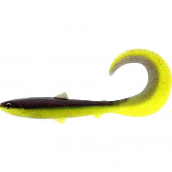 Westin BullTeez Curltail 8cm 3g Cebador - Negro/Chartreuse