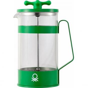 Cafetera con émbolo 600ml Acero Inoxidable, Borosilicato Verde - Rainbow