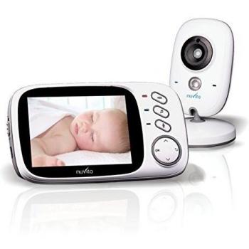 Nuvita 3032 Videovoice 3.2 - Vigilabebes Con Camara Inalámbrico – Escucha Bebes con Visión Nocturna – Comunicación de 2 Vías – Tecnología VOX – Canción de Cuna y Termómetro – Marca EUROPEA