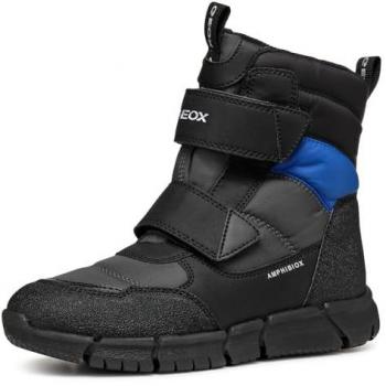 Geox Flexyper ABX C Waterproof Snow Boots for Boys and Girls - Dark Grey, Size 41