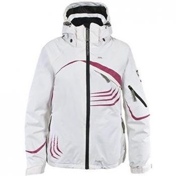 Trespass Lissy - Chaqueta de esquí para mujer, color blanco, talla M