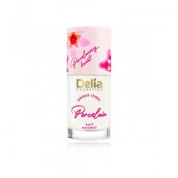 Esmalte de Uñas y Acondicionador 2 en 1 Delia Cosmetics Tono Porcelain Flower White 11ml